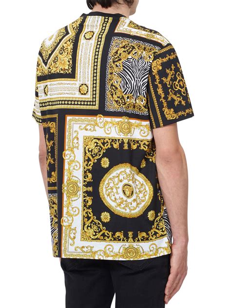 versace violet shirt|Versace t shirt men price.